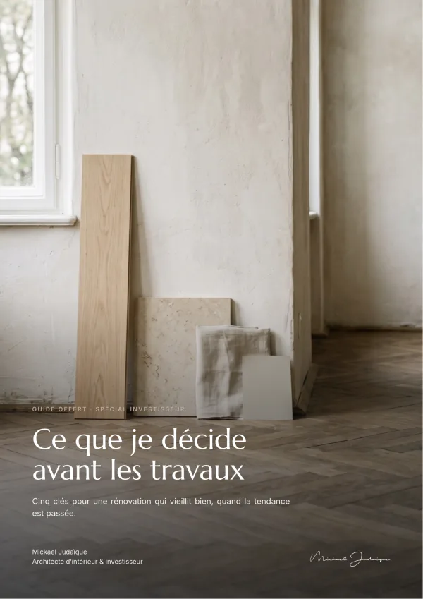 Couverture du guide « Ce que je décide avant les travaux »